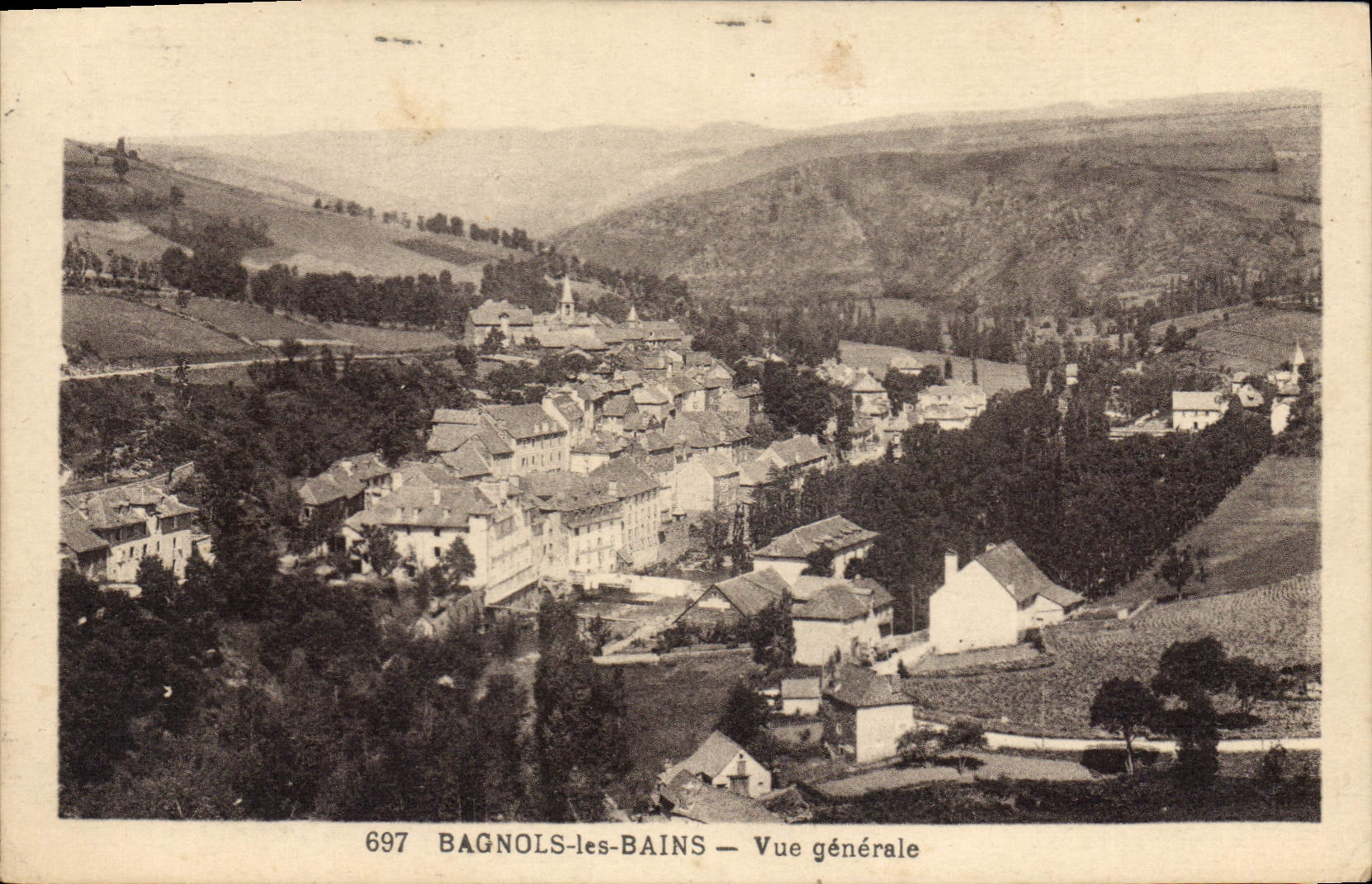 CPA Bagnols Les Bains Vue Generale
