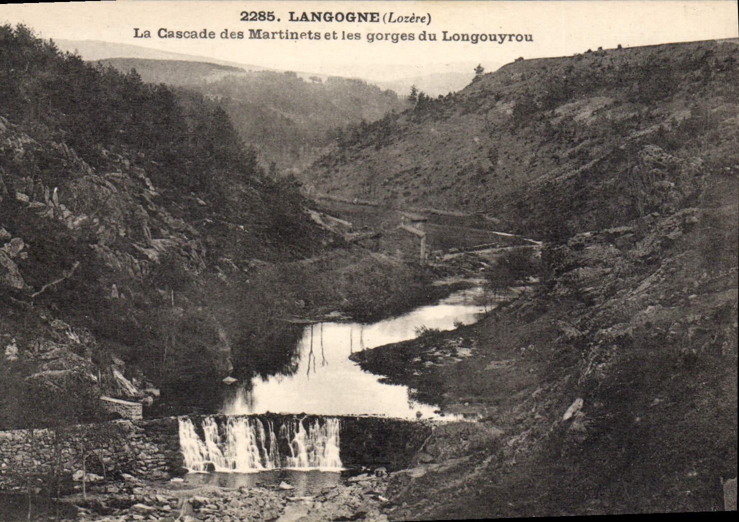 CPA Langogne La Cascade Des Martinets Et Les Gorges