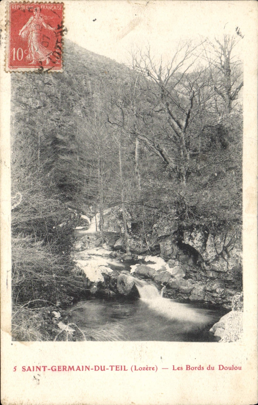CPA Saint Germain Du Teil Les Bords Du Doulou