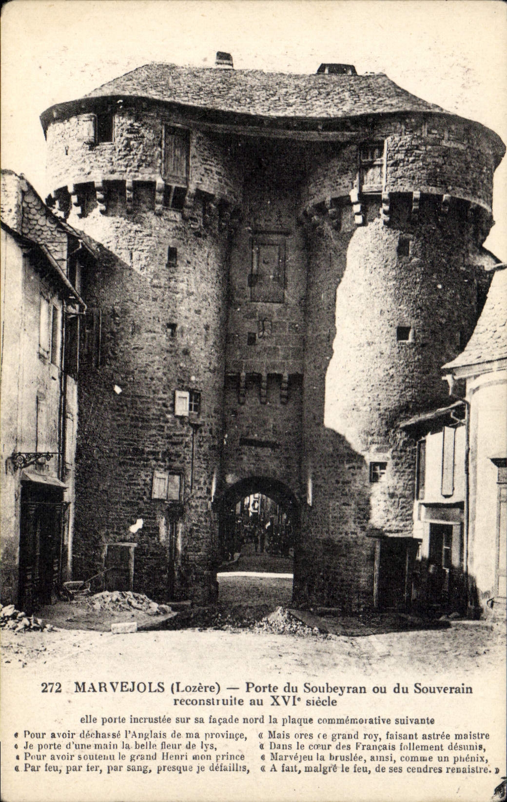 CPA Marvejols Porte Du Soubeyran Ou Du Souverain