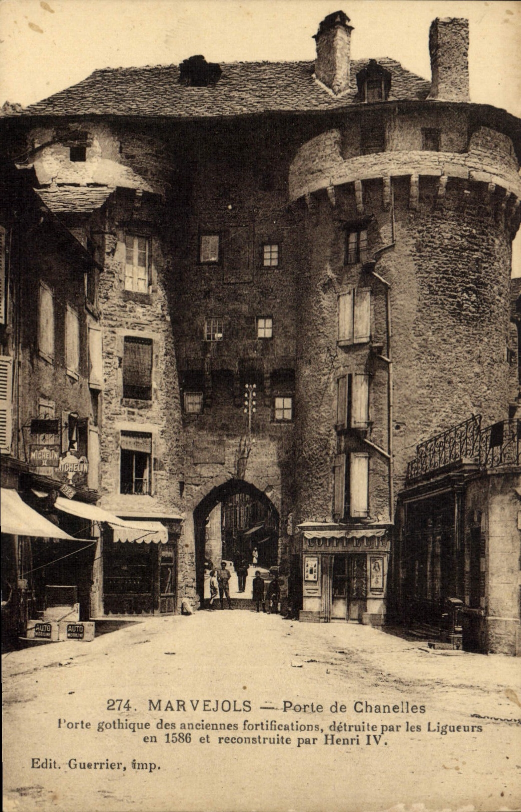 CPA Marvejols Porte De Chanelles