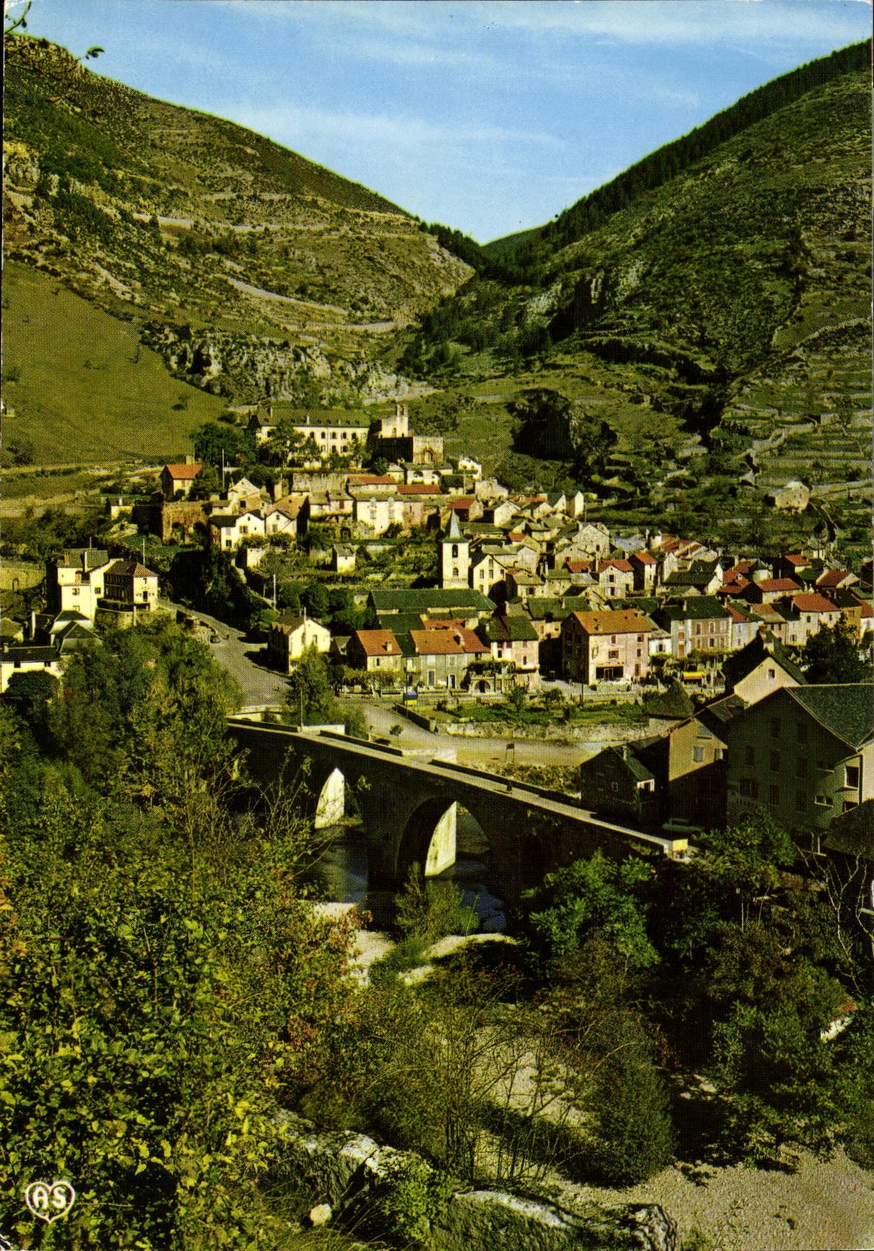 CPSM Saint Enimie Vue Generale