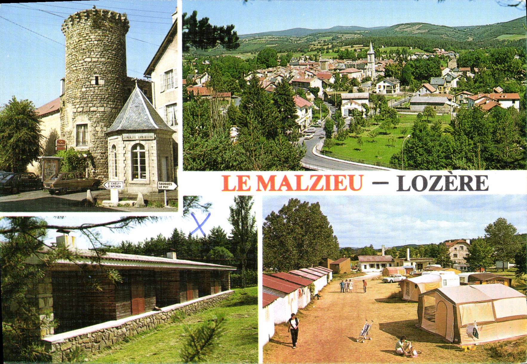 CPSM Le malzieu Lozere