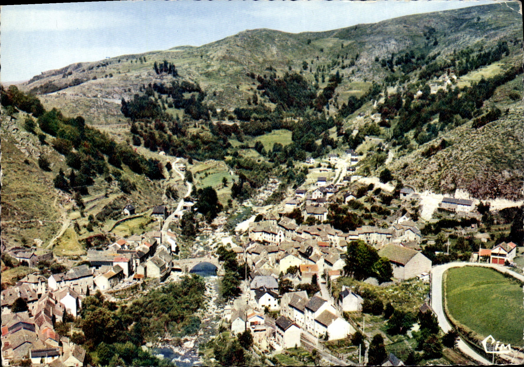 CPSM Pont De Montvert Vue Generale Aerienne