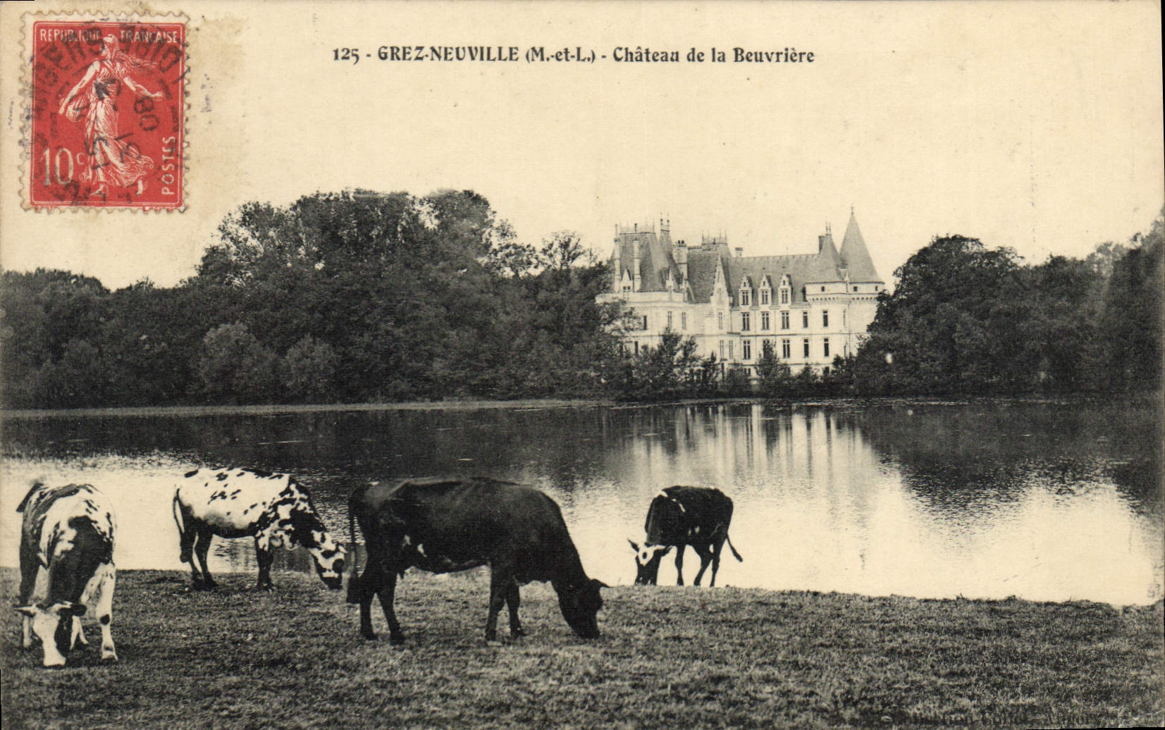 CPA Grez Neuville Chateau De La Beuvriere