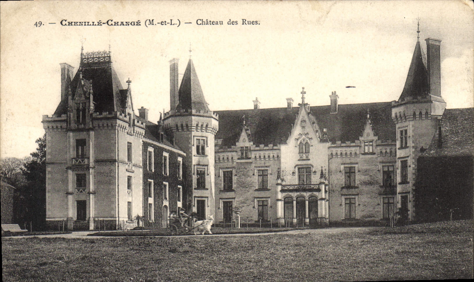 CPA Chenille Change Chateau Des Rues
