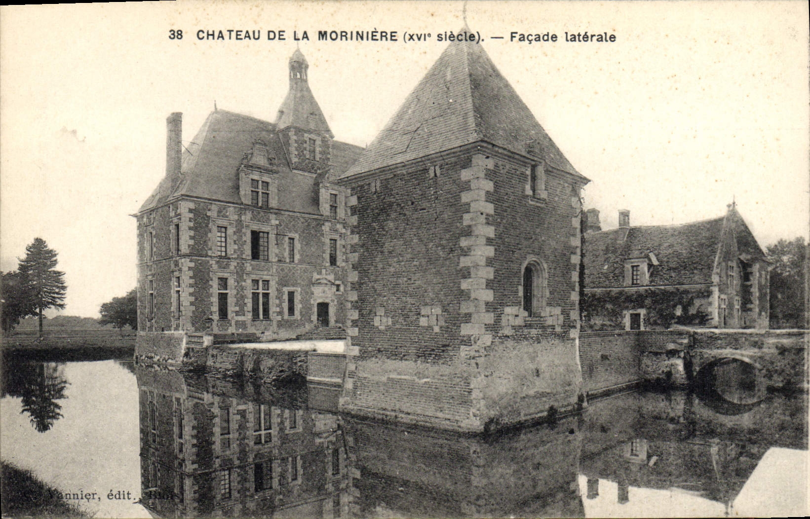 CPA Chateau De La Moriniere Facade Laterale