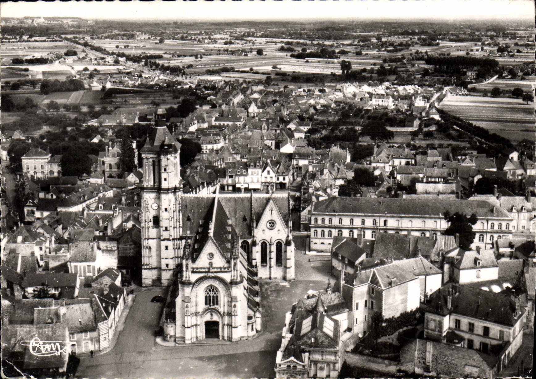 CPSM Beaufort En Vallee Vue Generale Aerienne