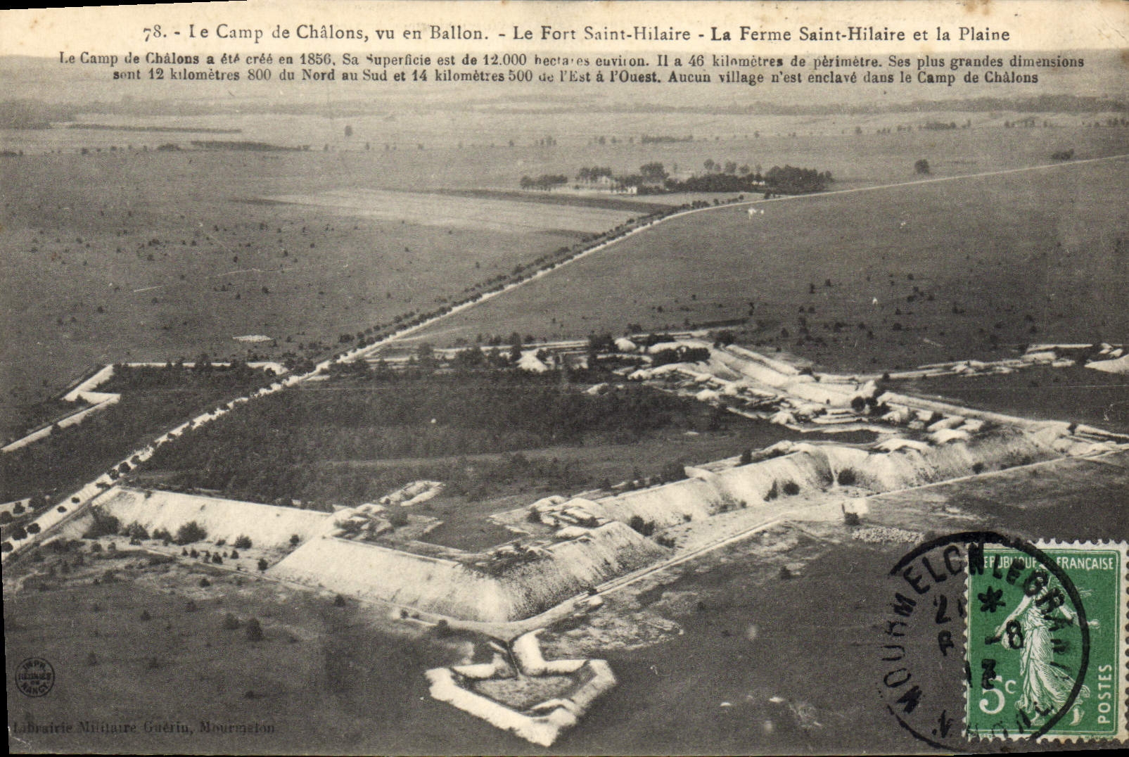 CPA CHALONS Sur Marne camp fort Saint hilaire ferme