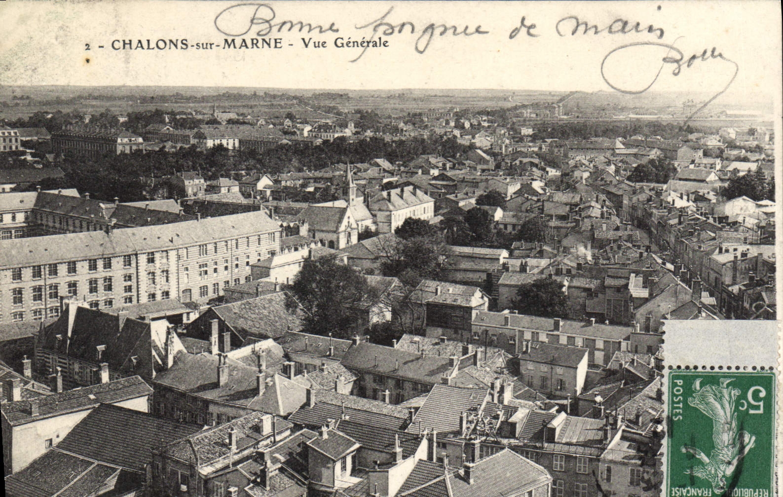 CPA Chalons Sur Marne Vue Generale