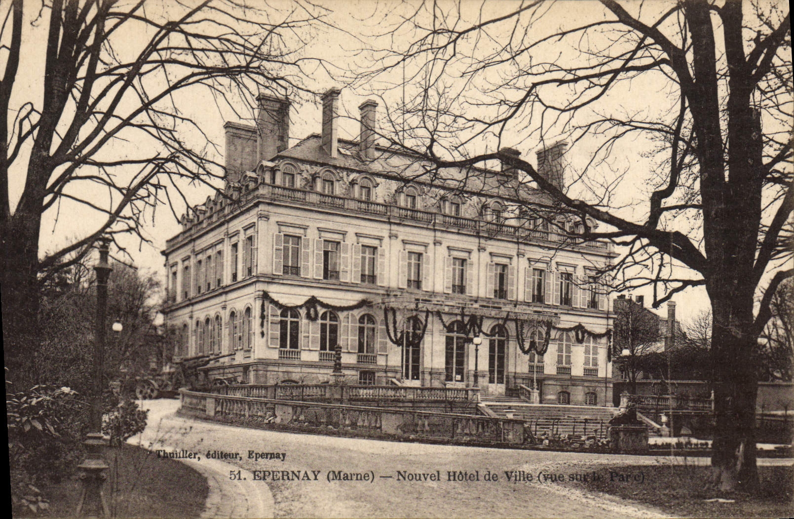 CPA Epernay Nouvel Hotel De Ville