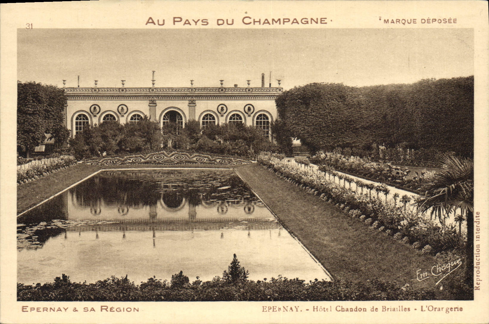 CPA Epernay Hotel Chandon De Briailles L'Orangerie
