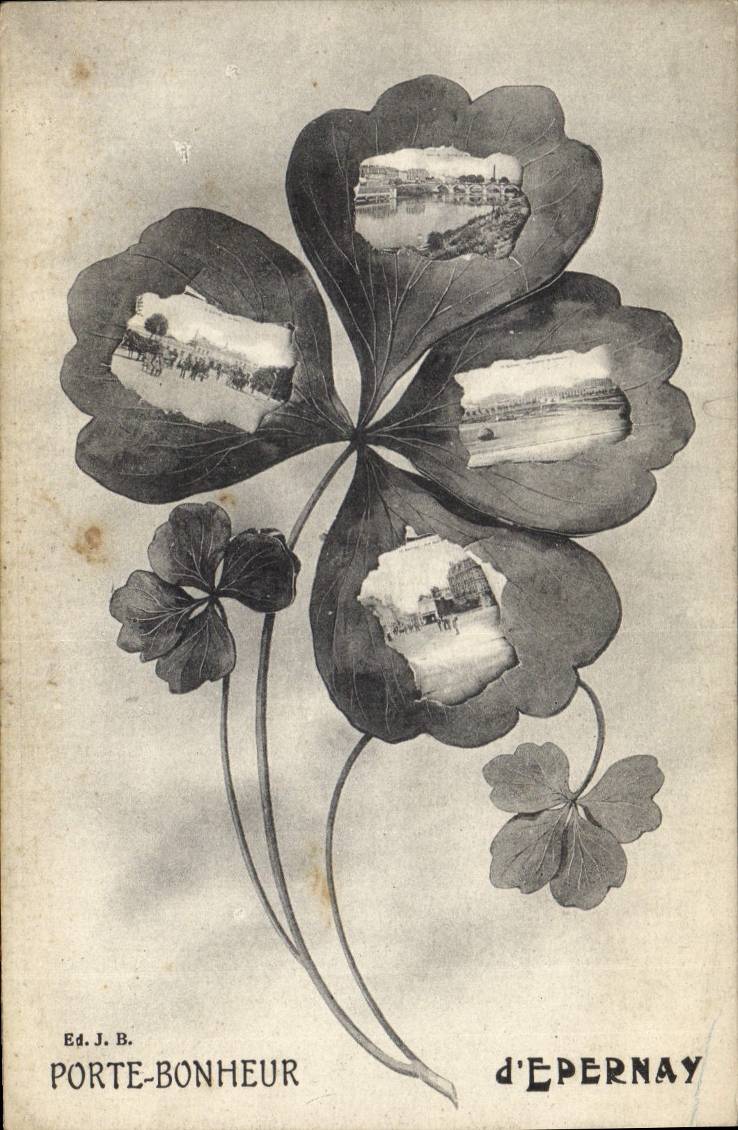 CPA Epernay Porte Bonheur