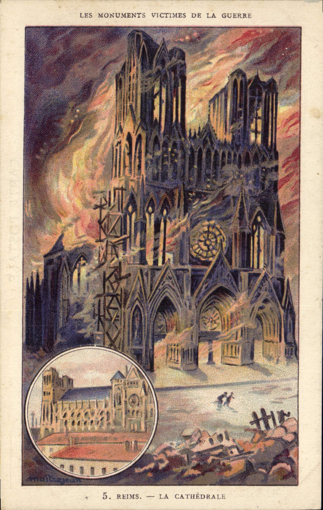 CPA Reims La Cathedrale
