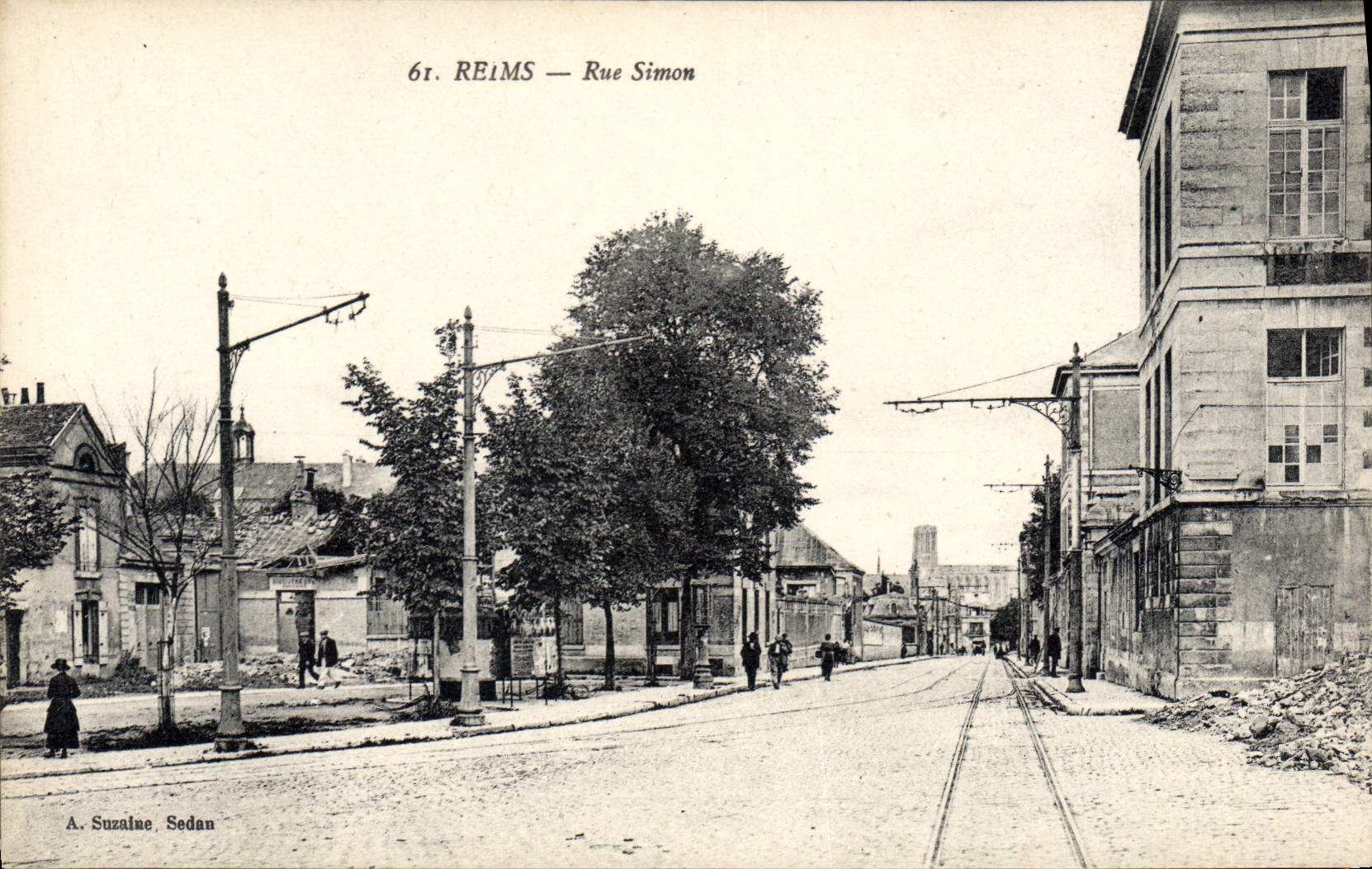 CPA Reims Rue Simon