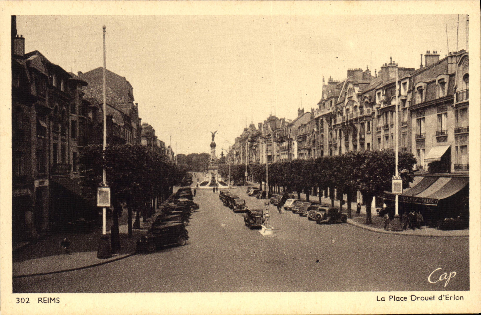 CPA Reims La Place Drouet D'Erlon
