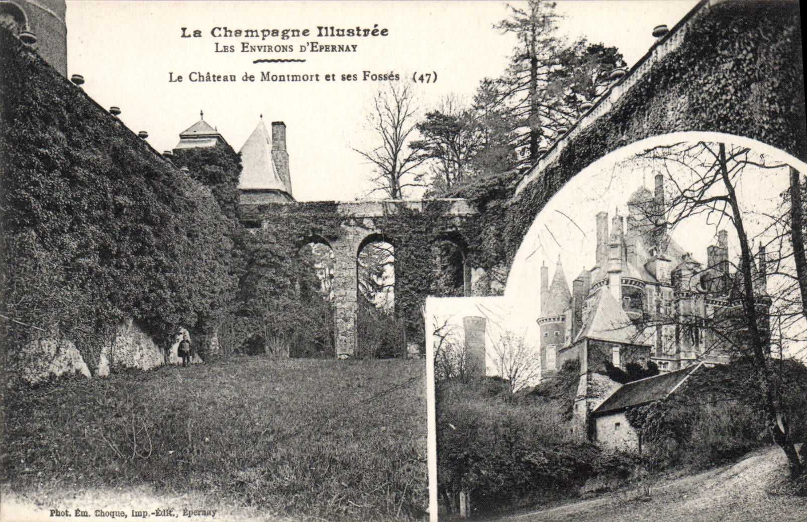 CPA Epernay Les Environs La Champagne Illustree Château de Montmort