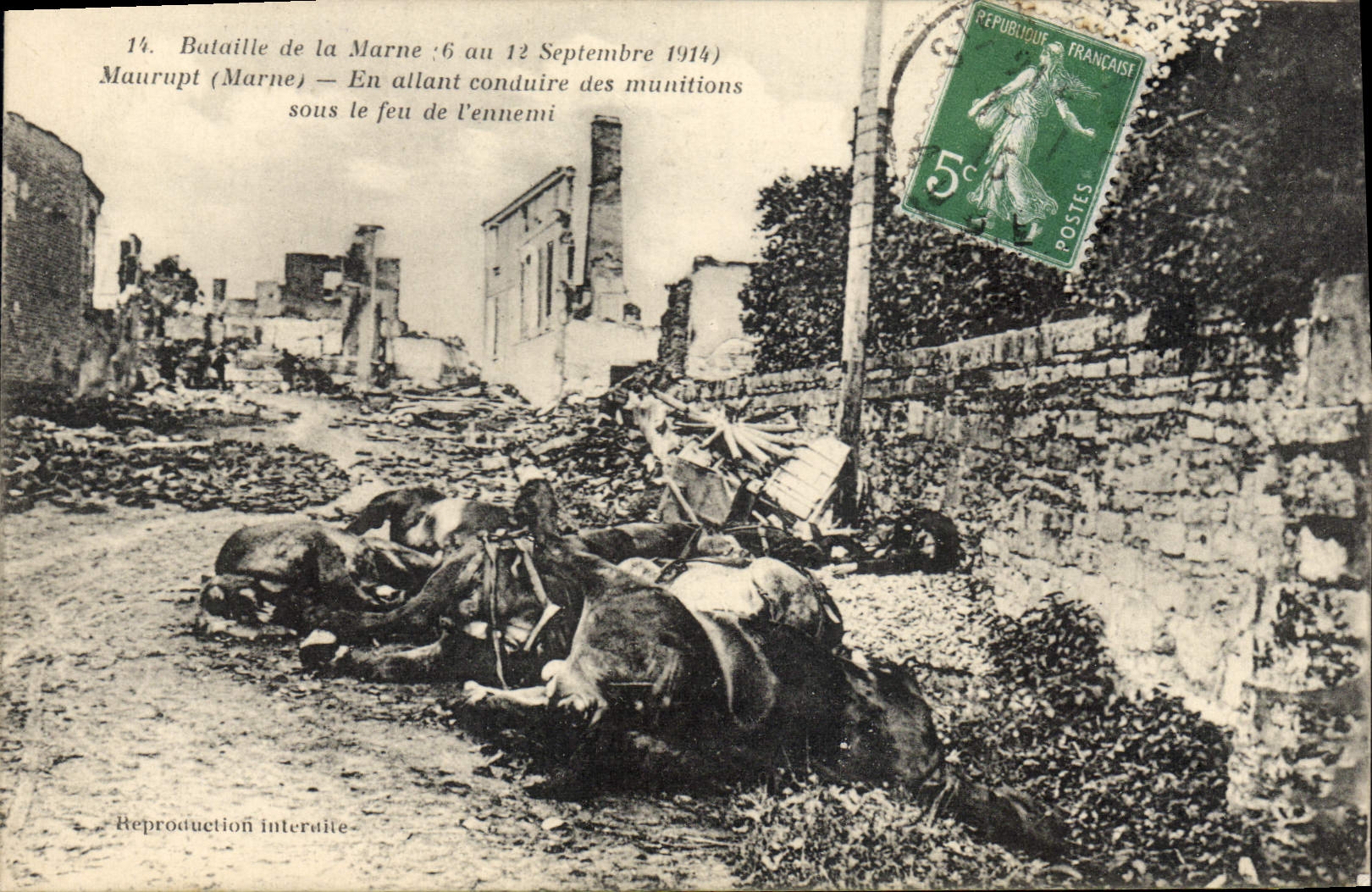 CPA Maurupt En Allant Conduire Des Munitions
