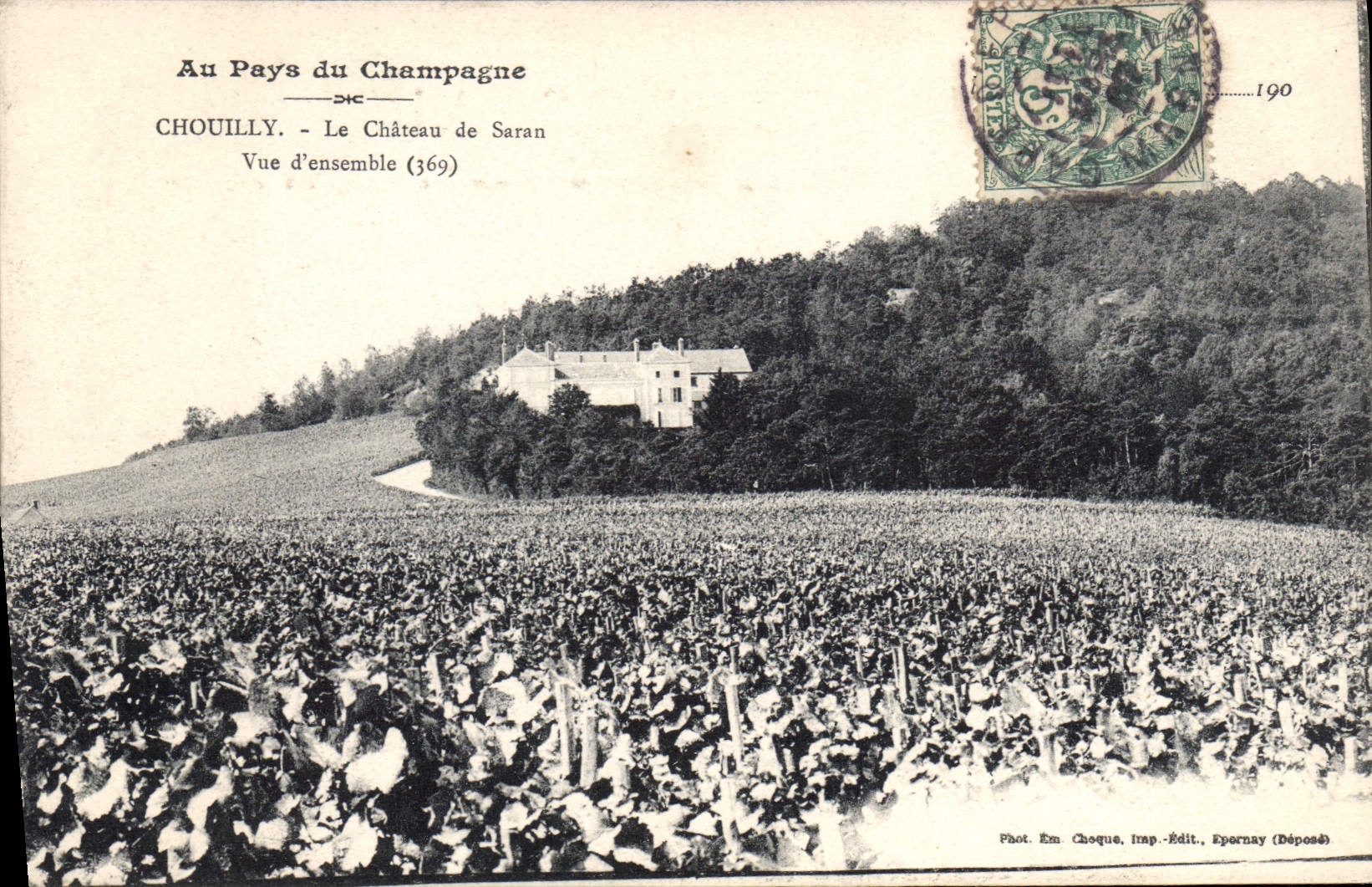 CPA Chouilly le Chateau De Saran Vue D'Ensemble