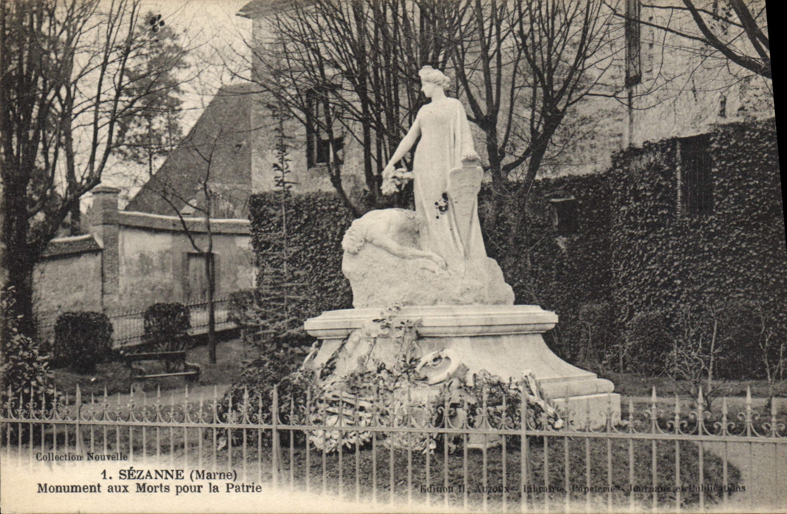 CPA Sezanne Monument Aux Morts Pour La Patrie