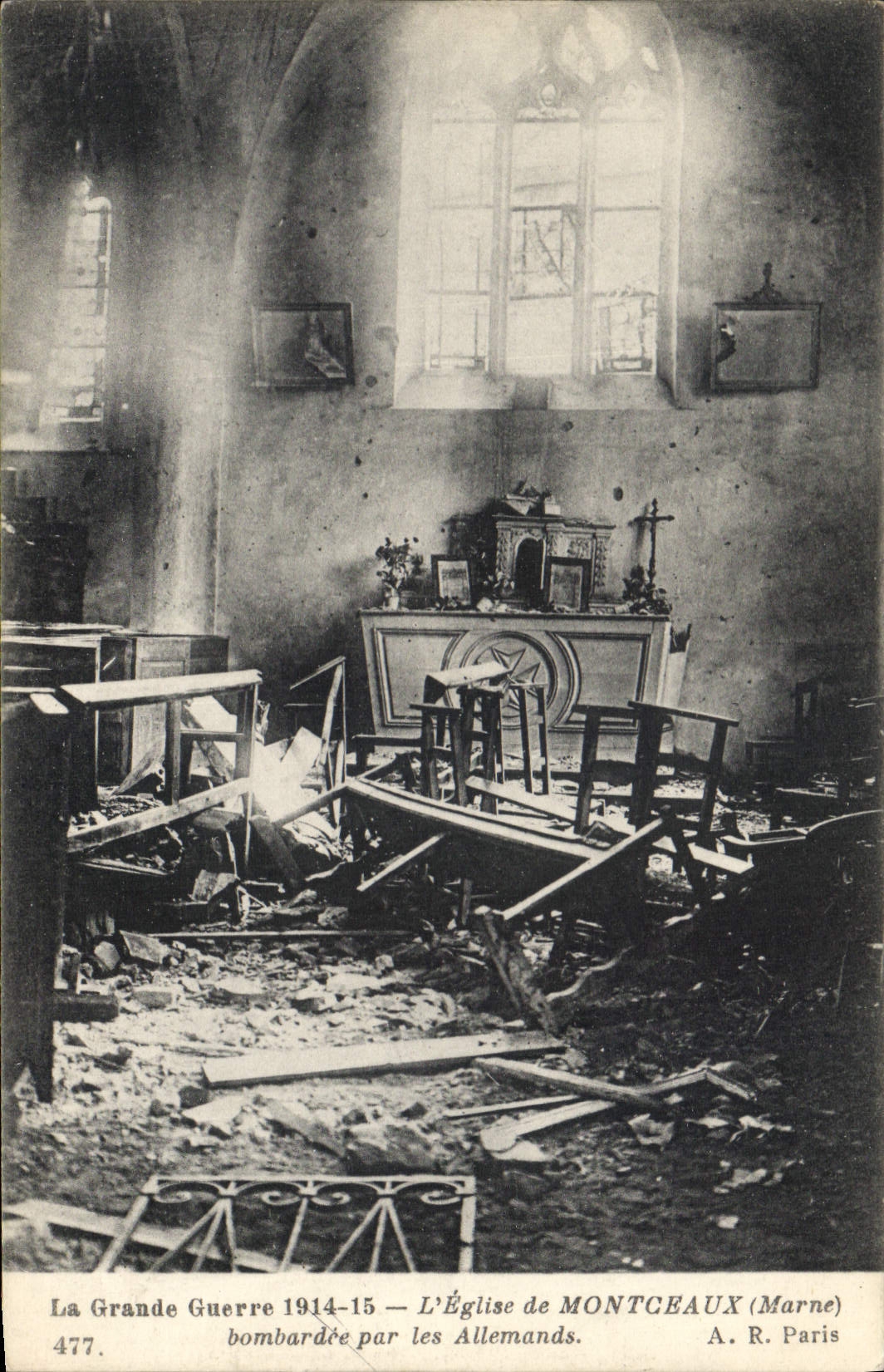 CPA Montceaux L'Eglise La Grande Guerre