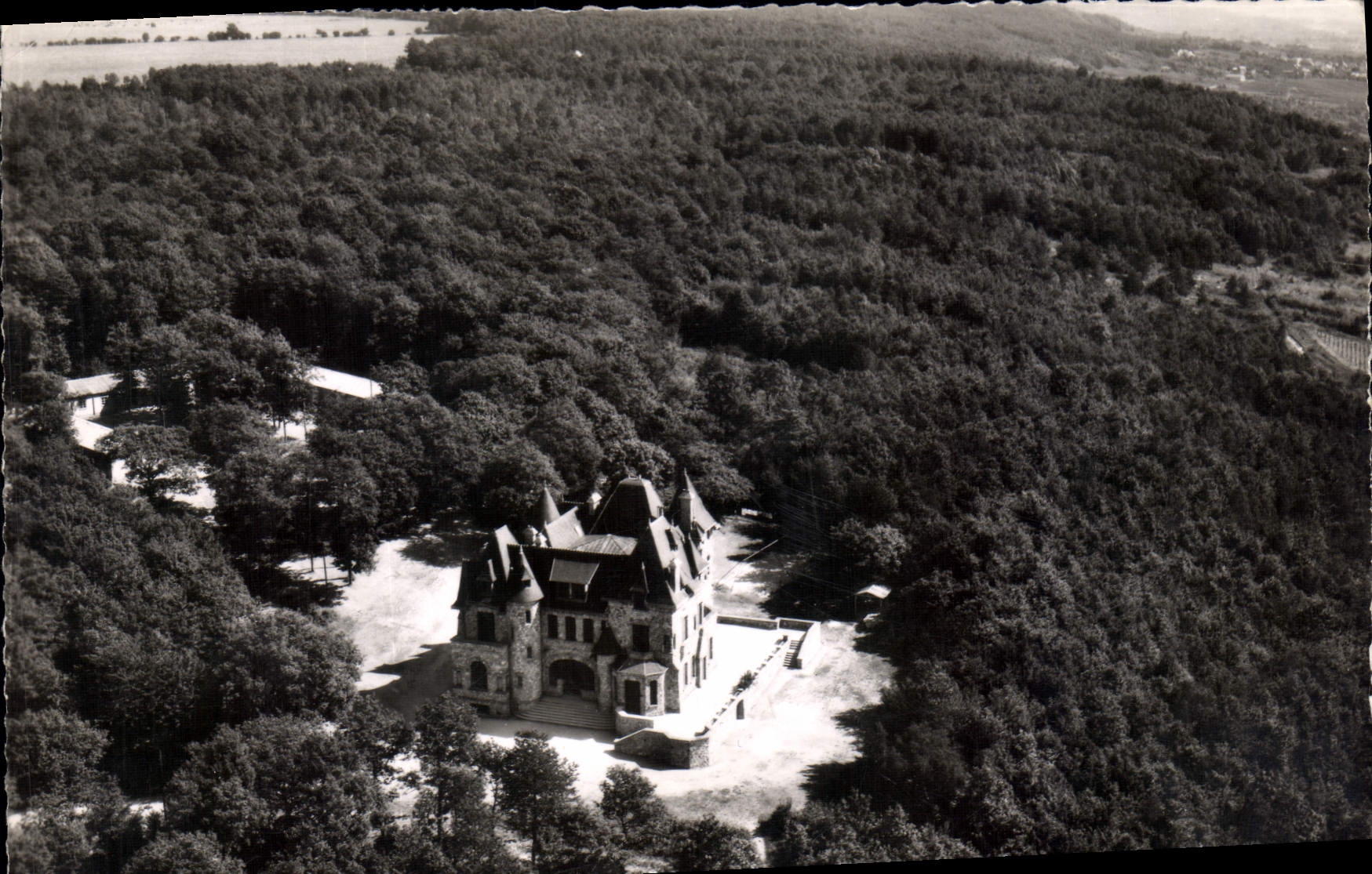 CPSM Villers Sous Chatillon Vue Aerienne Le Chateau