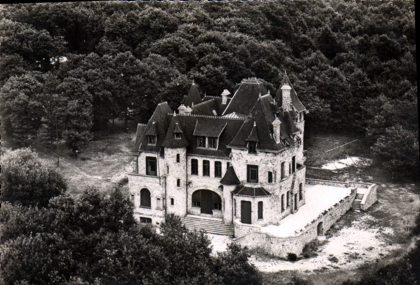 CPSM Villers Sous Chatillon Vue Aerienne Le Chateau