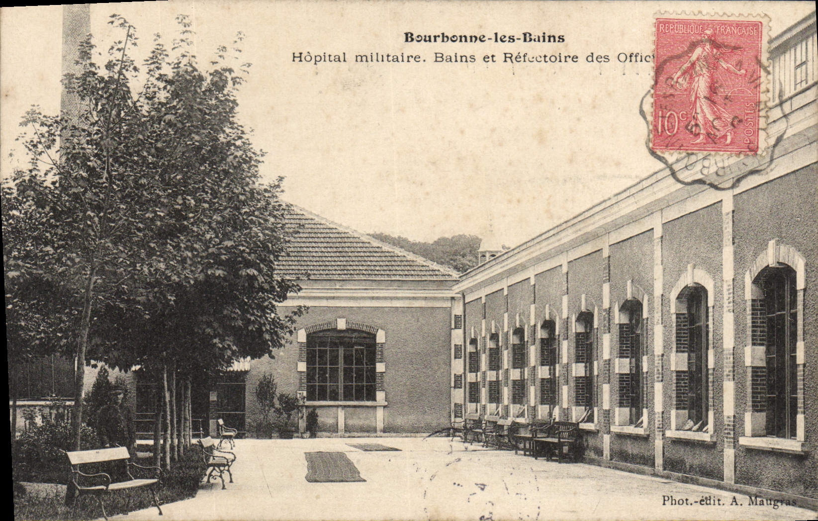 CPA BOURBONNE Les Bains Hopital Militaire Bains Et Refectoire
