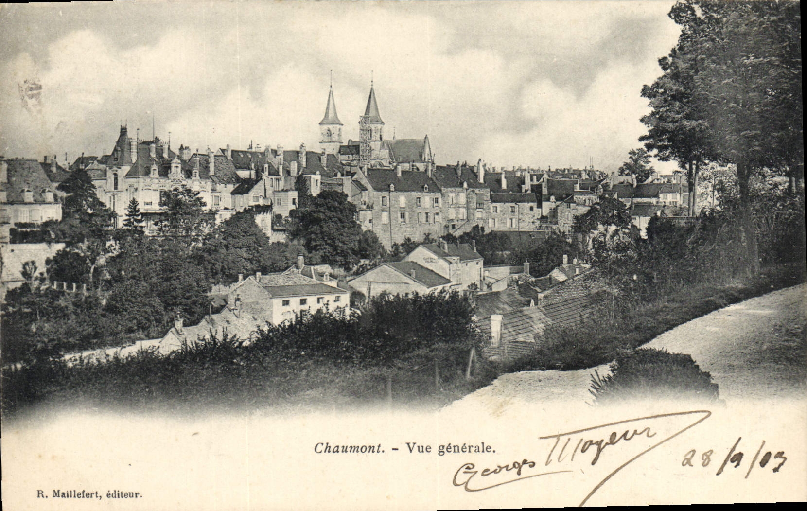 CPA Chaumont Vue Generale