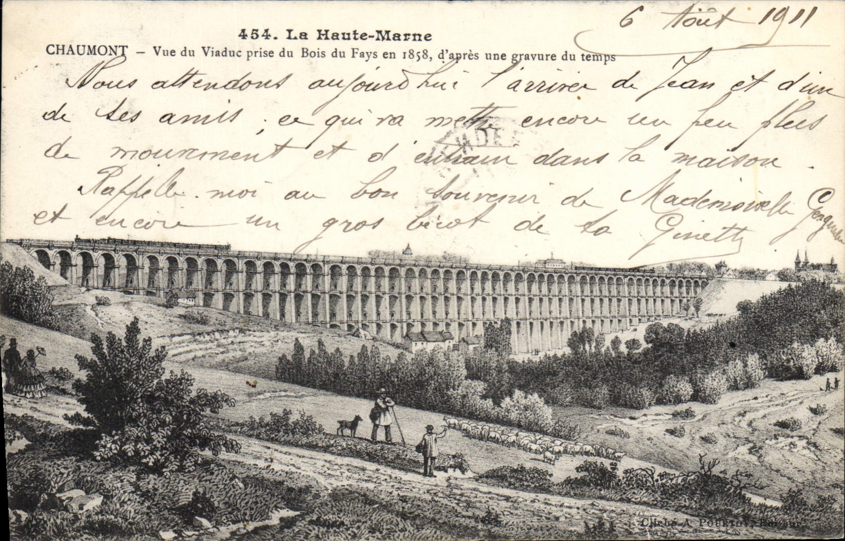 CPA Chaumont Vue Du Viaduc Prise Du Bois du Fays