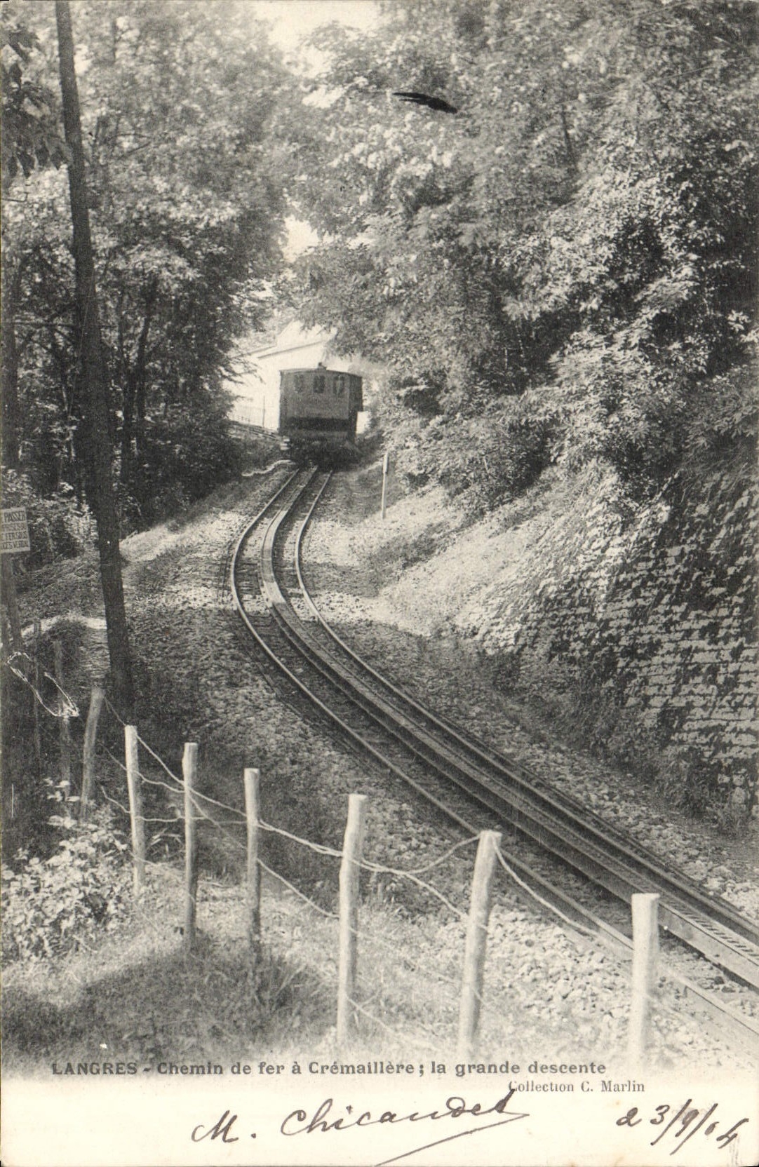 CPA Langres Chemin De Fer A Cremaillere