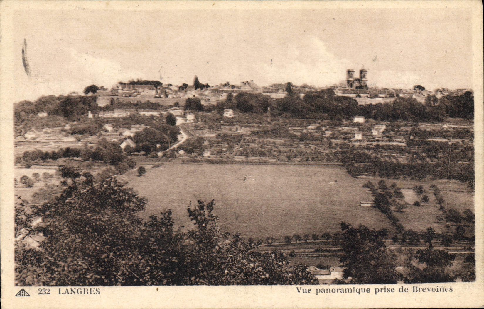 CPA Langres Vue Panoramique Prise De Brevoines