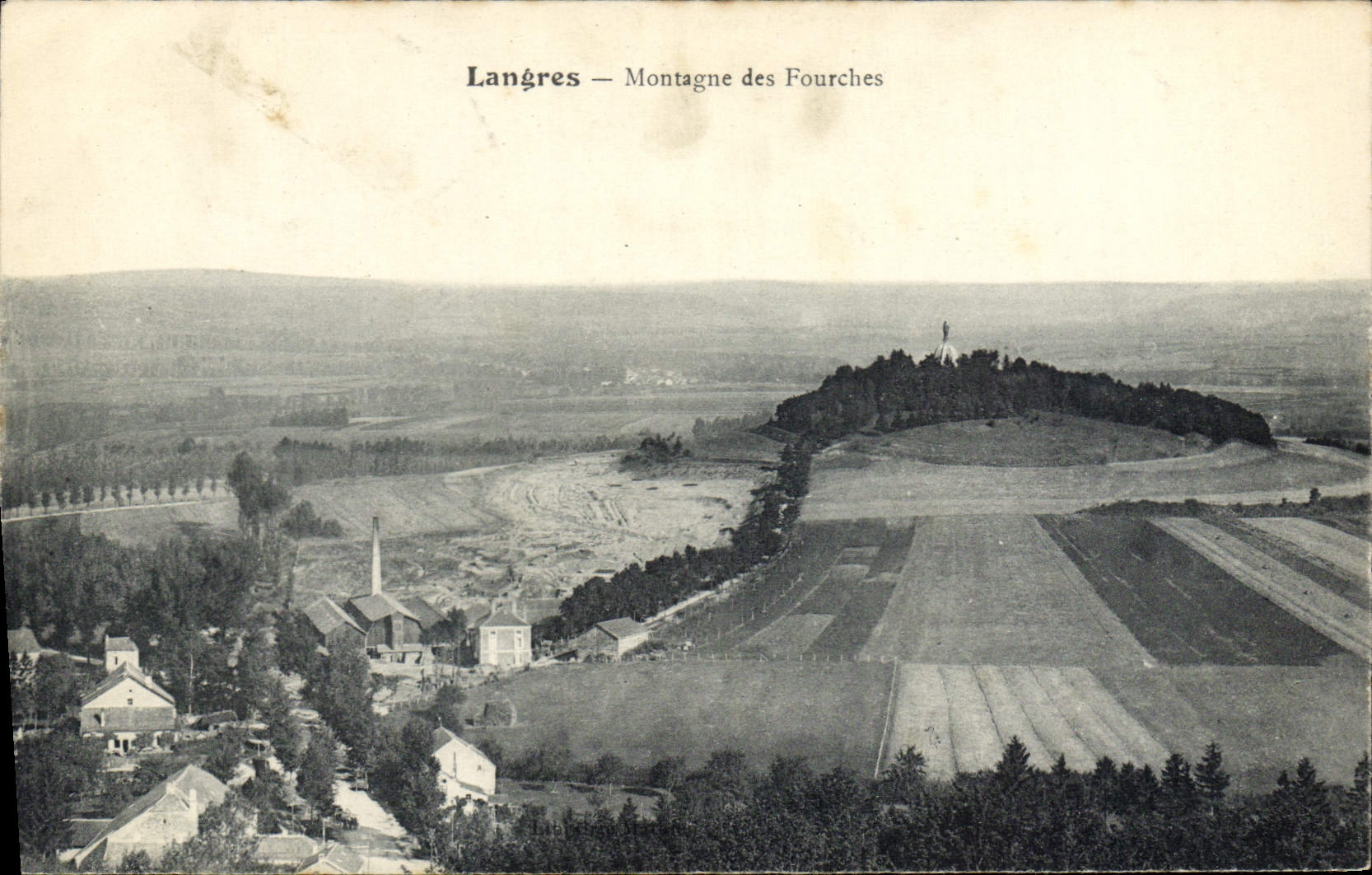 CPA Langres Montagne Des Fourches