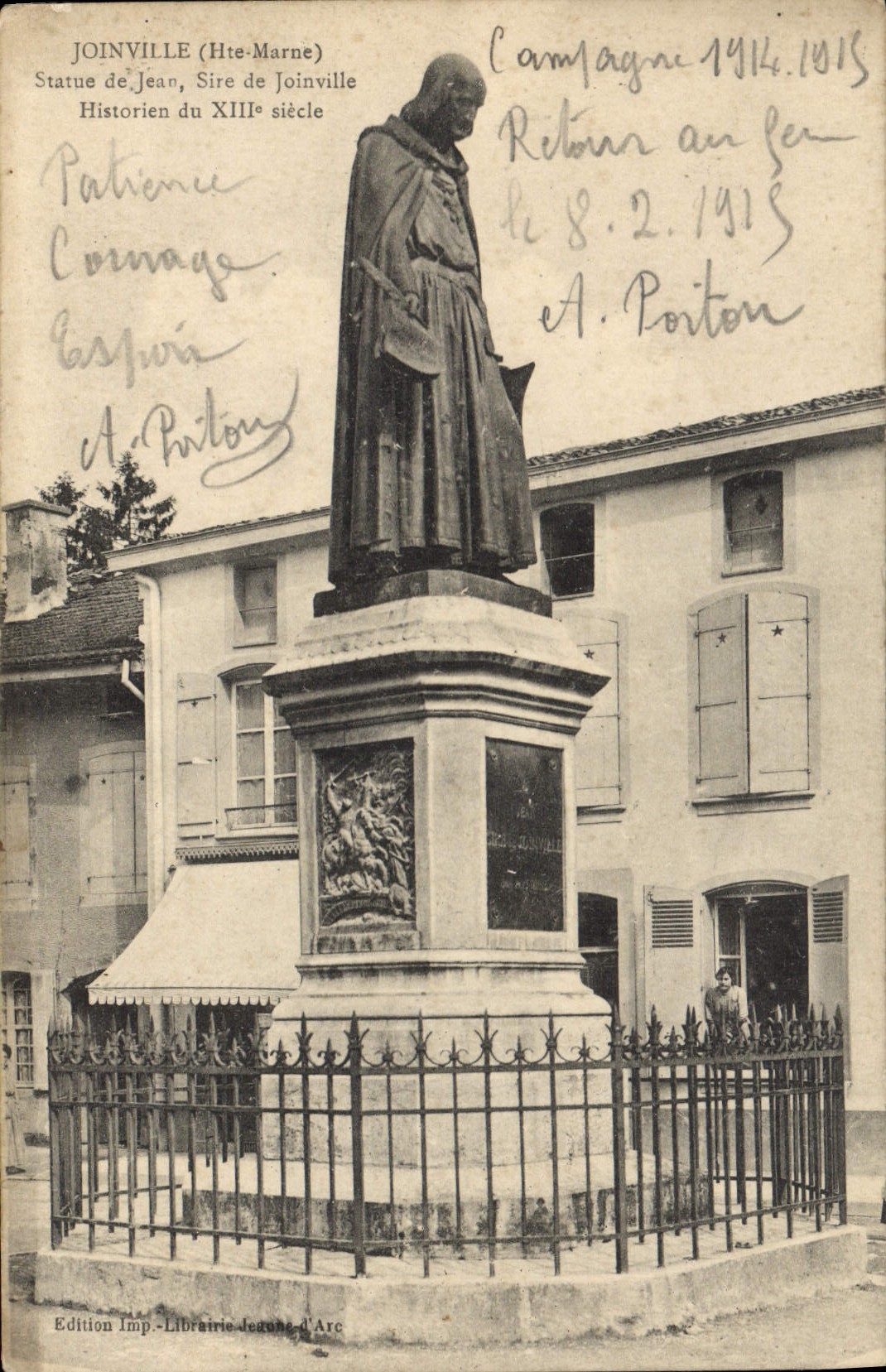 CPA Joinville Statue De Jean