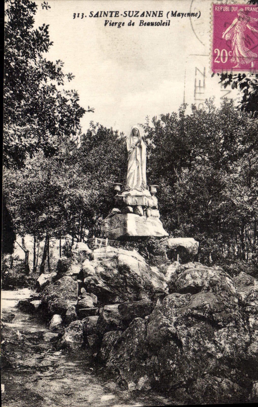 CPA Sainte Suzanne Vierge De Beausoleil