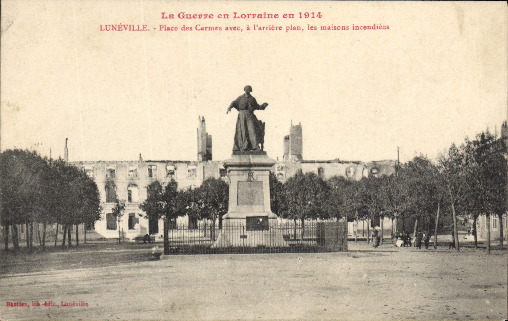 CPA Luneville Place Des Carmes