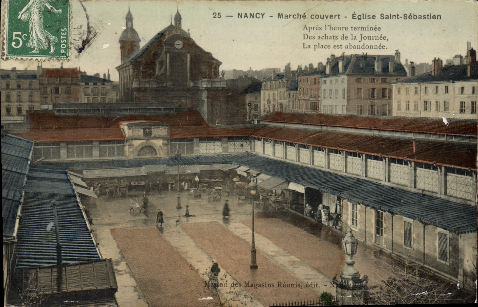 CPA Nancy Marché Couvert Eglise