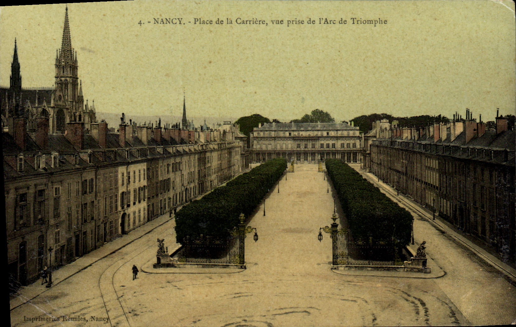 CPA Nancy Place De La Carriere Vue Prise De I'Arc De Triomphe