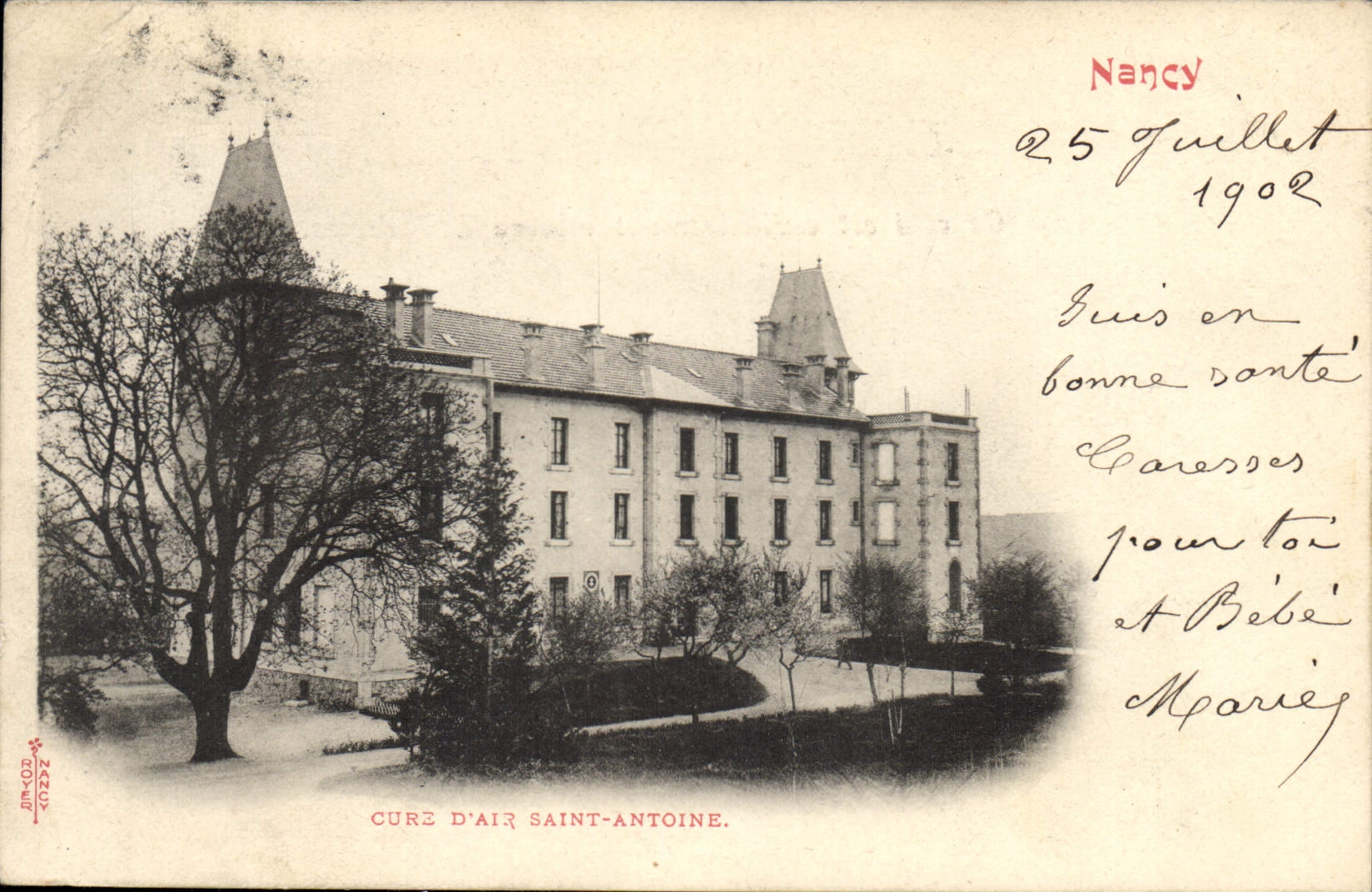 CPA Nancy Cure D'Air Saint Antoine