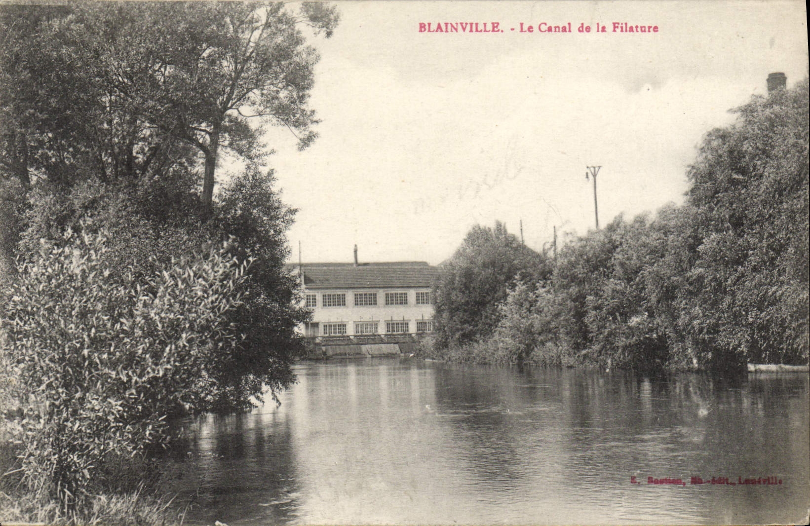CPA Blainville Le Canal De La Filature