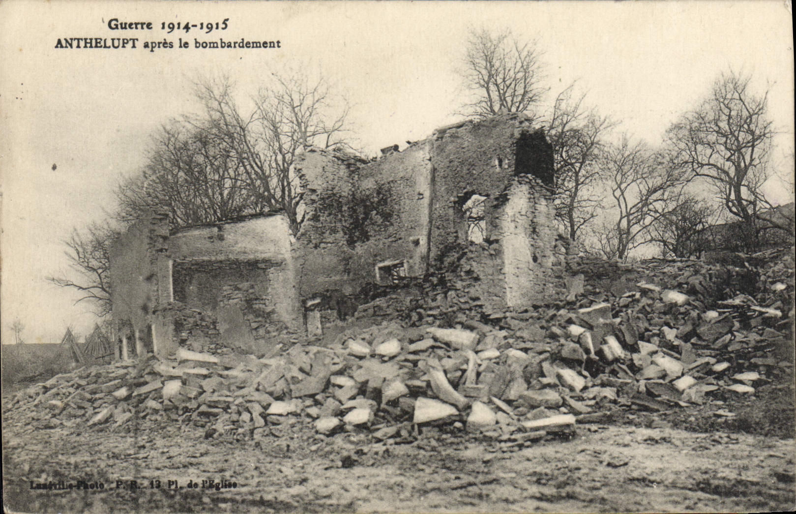 CPA Anthelupt Apres Le bombardement