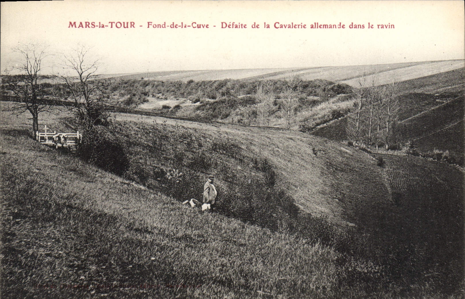 CPA Mars La Tour Fond De La Cuve Defaite De La Cavalerie