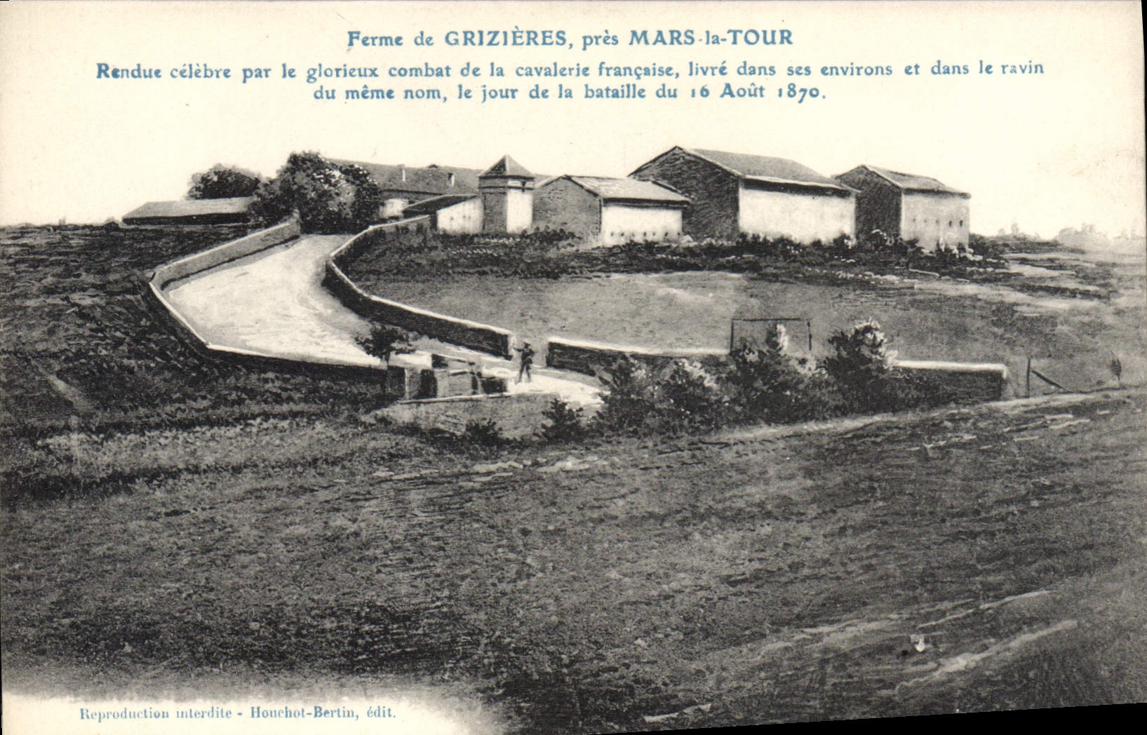 CPA ferme de GRIZIERES près Mars La Tour