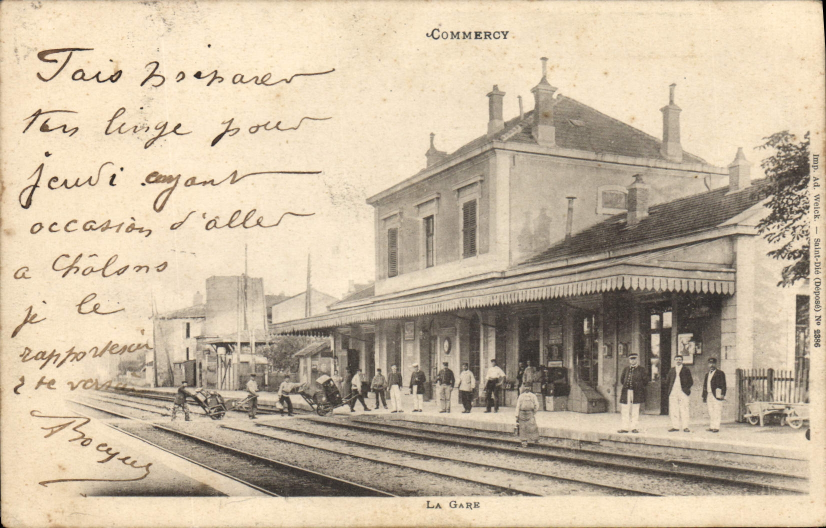 CPA Commercy La Gare