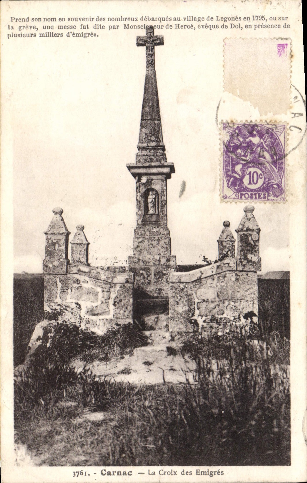 CPA Carnac La Croix Des Emigres