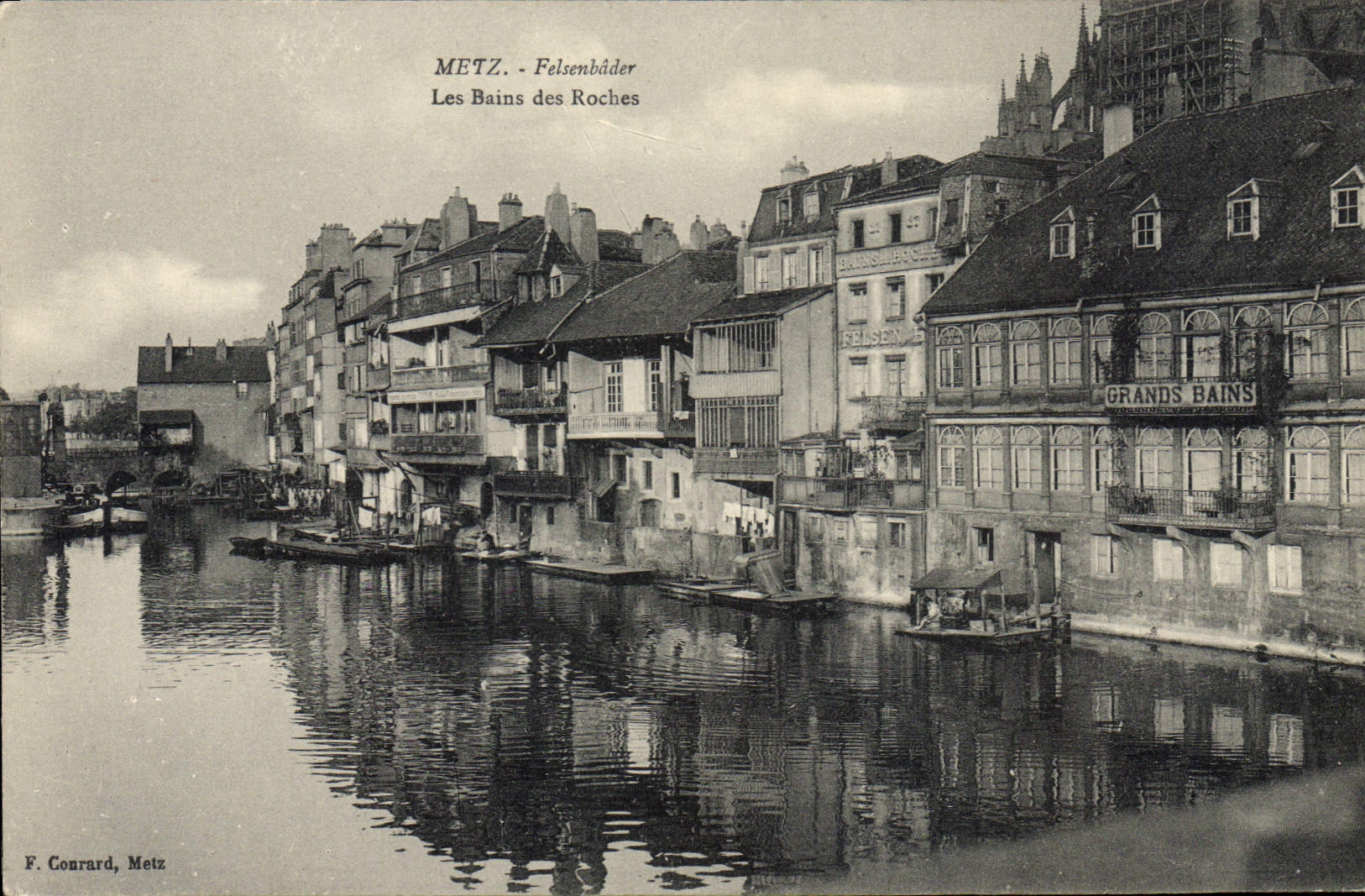 CPA Metz Felsenbader Les Bains Des Roches