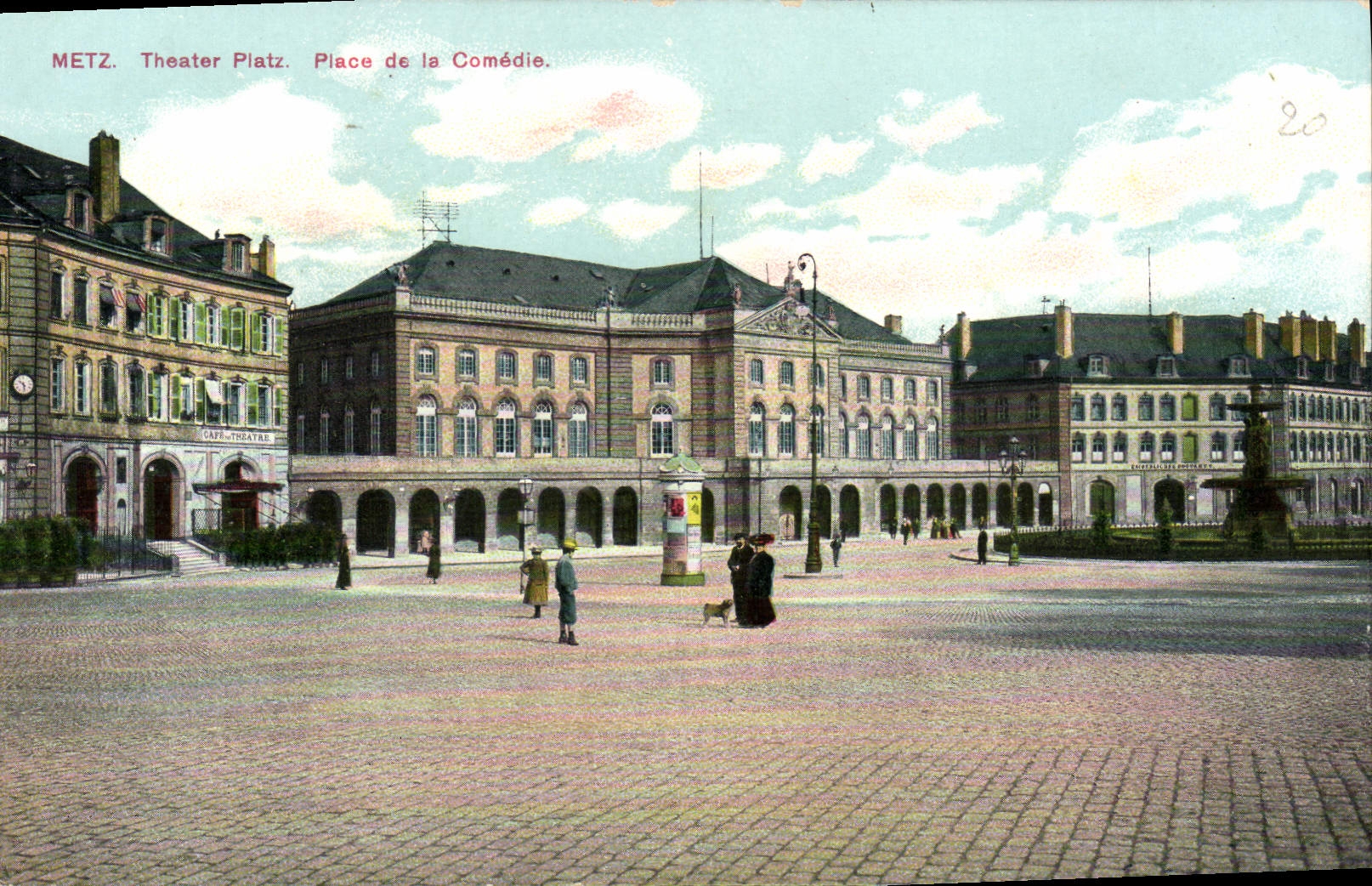 CPA Metz Theater Platz Place De La Comedie