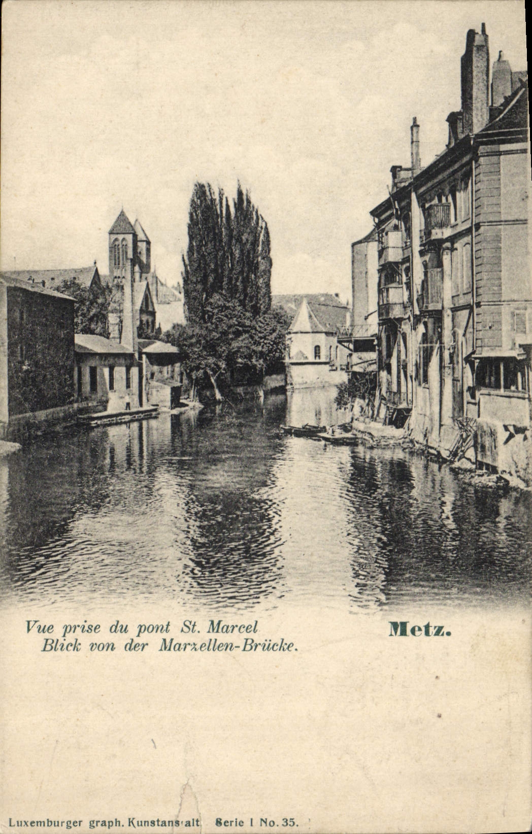 CPA Metz Vue Prise Du Pont St Marcel