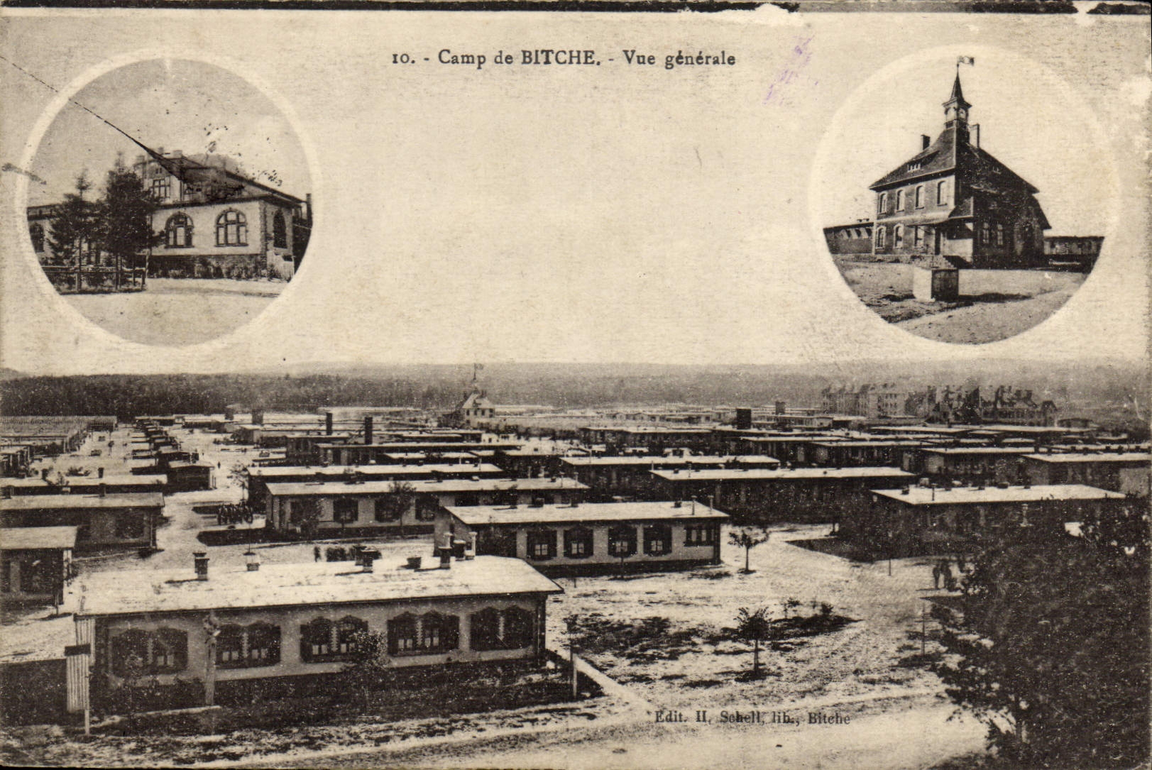 CPA Bitche Vue Generale Camp De Bitche