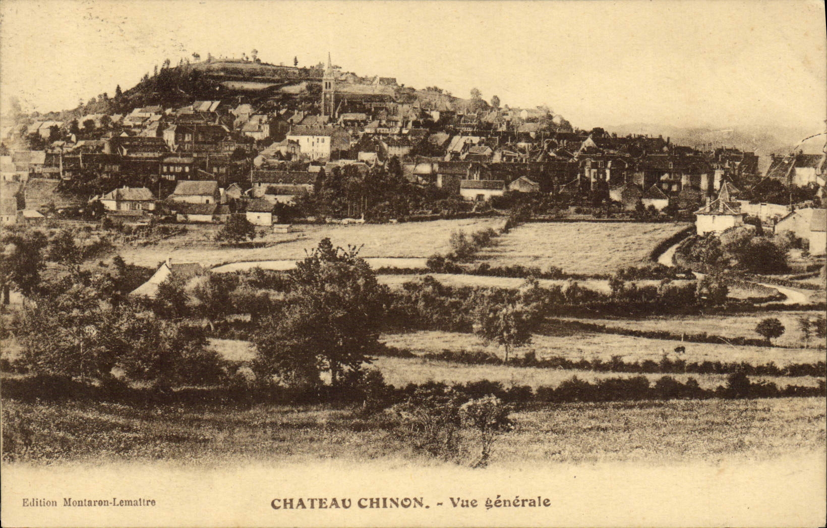 CPA Chateau Chinon Vue Generale